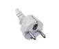 Preview: Power Cable Schuko CEE 7/7 to C5 Straight, 1.80m - White